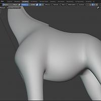 Modeling 3D de sculpture, sculpting